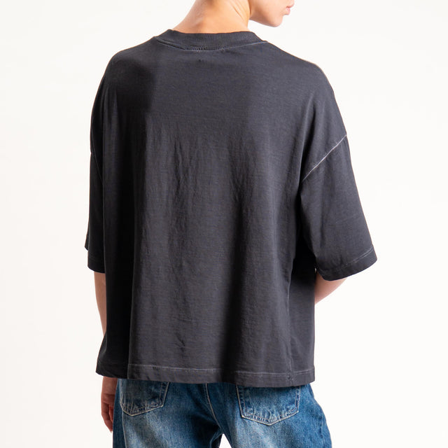 Haveone-T-shirt stampa rose stone washed - antracite