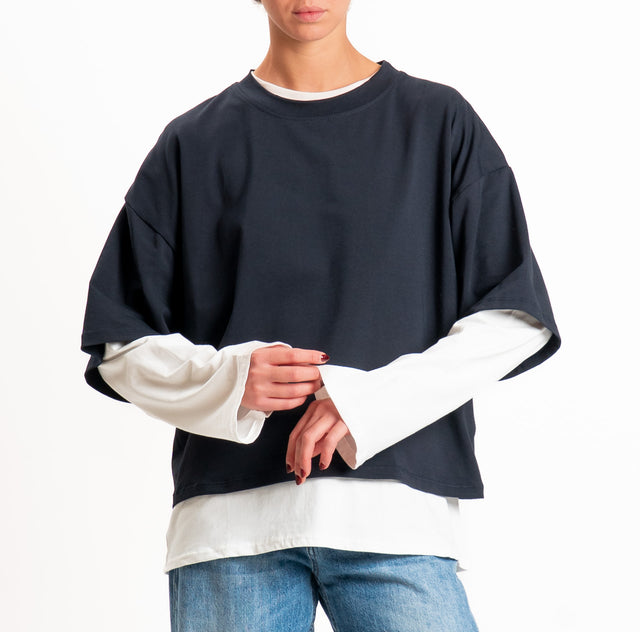 Haveone-Set due t-shirt - blu/latte
