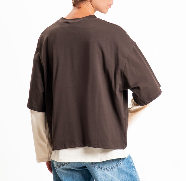 Haveone-Set due t-shirt - moro/burro