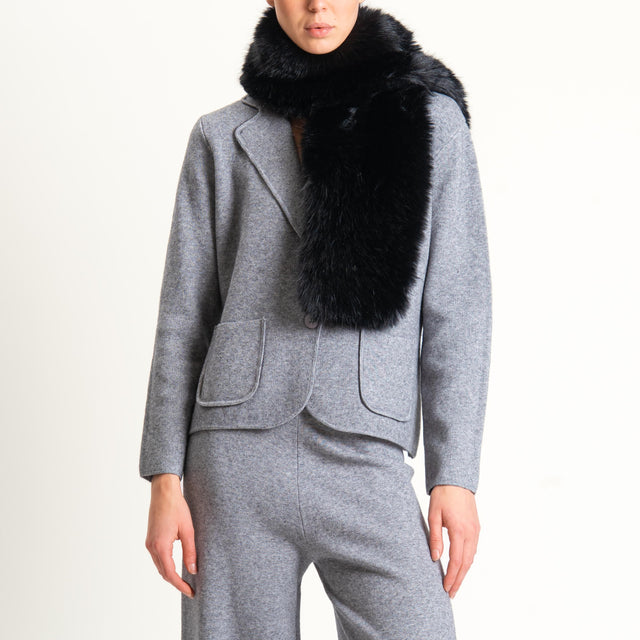 Haveone- Sciarpa ecopelliccia - nero