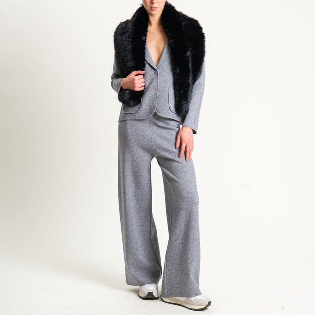 Haveone- Sciarpa ecopelliccia - nero