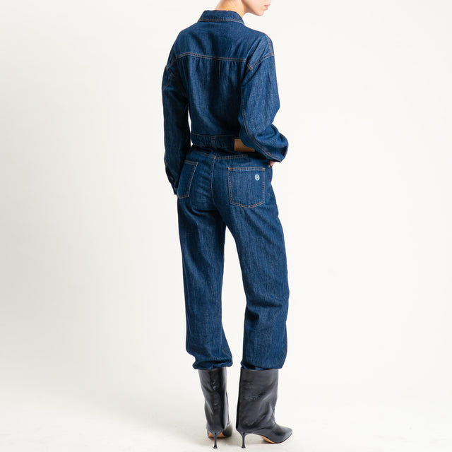 Haveone- Tuta in denim - denim scuro
