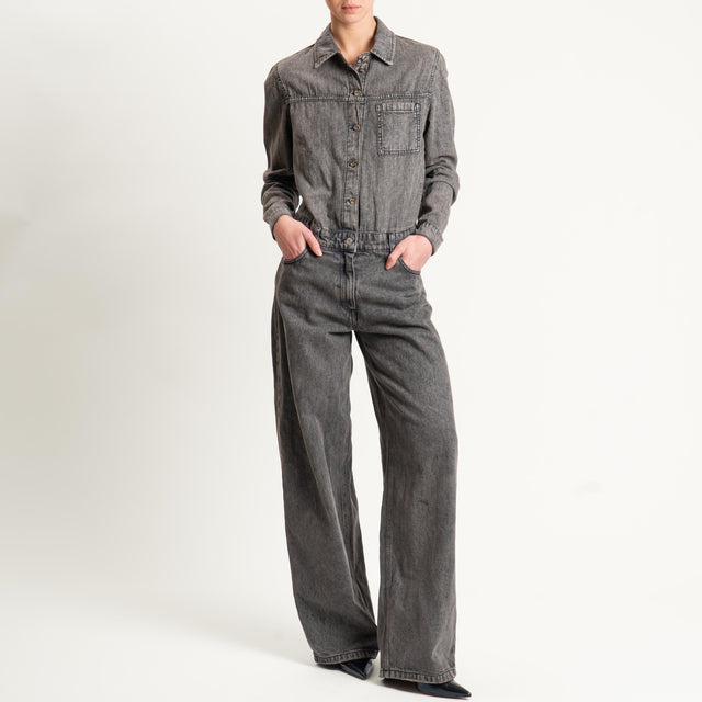 Haveone-Tuta - denim nero