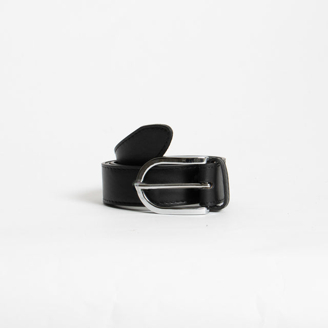W by Whitemood-Cintura genuine leather - Nero