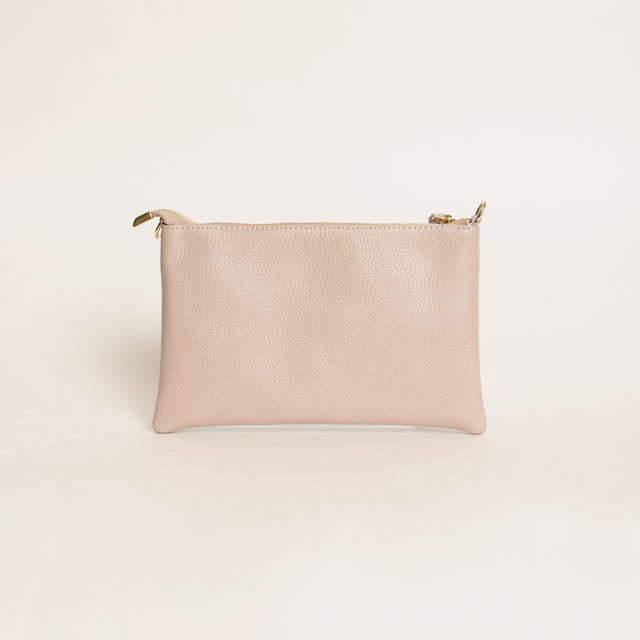 W by whitemood- Pochette con borchie - cipria