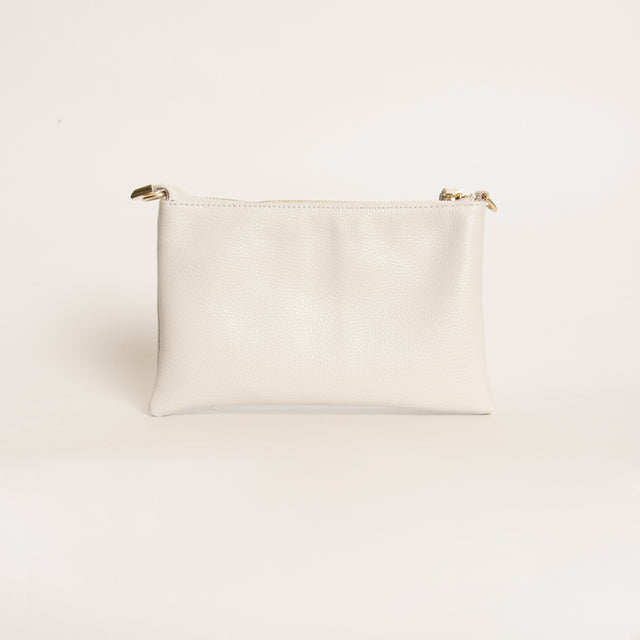 W by whitemood- Pochette con borchie - gesso