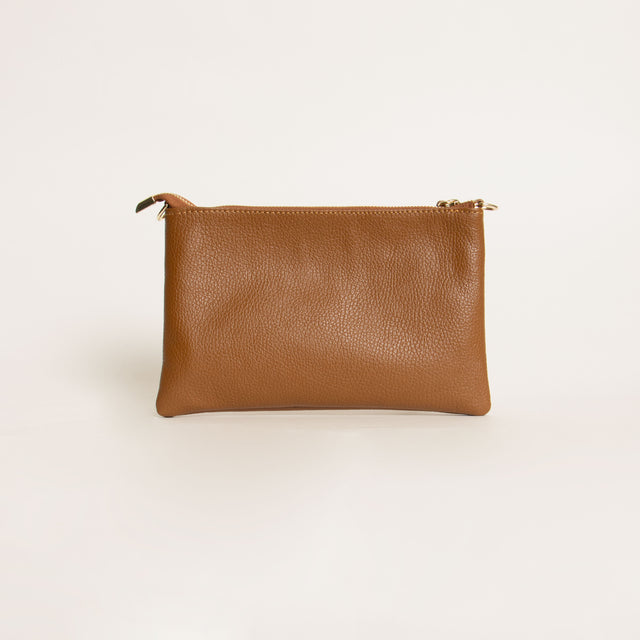 W by whitemood- Pochette con borchie - cuoio
