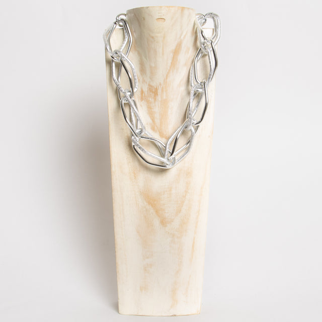 W by Whitemood-Collana anelli asimmetrici - silver