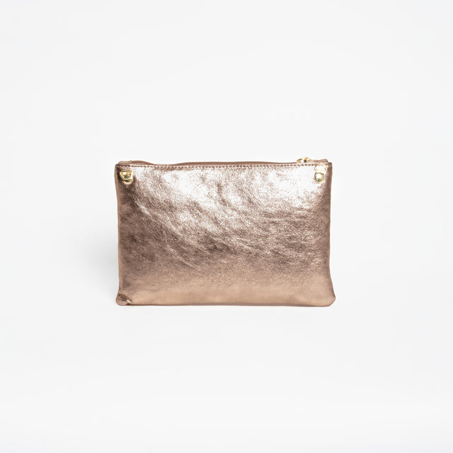 W by whitemood- Pochette con nappine - bronzo