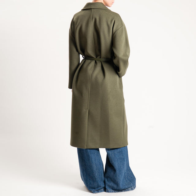 Imperial-Cappotto doppiopetto con cintura - militare