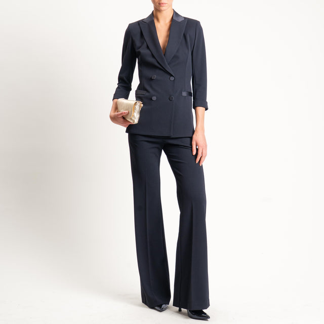 Imperial-Pantalone crêpe elasticizzato - nero