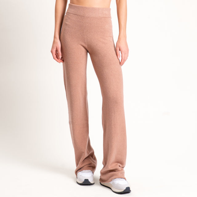 Kontatto-Pantalone in maglia elastico in vita - biscotto