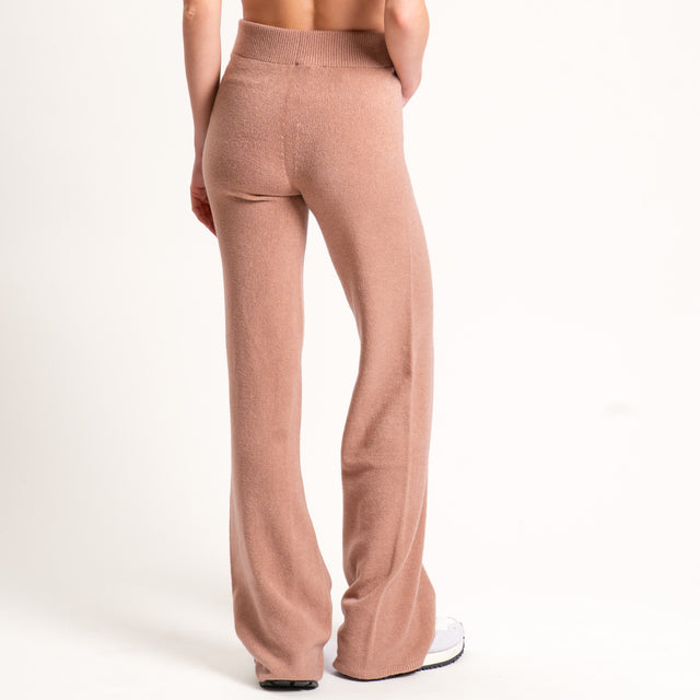 Kontatto-Pantalone in maglia elastico in vita - biscotto