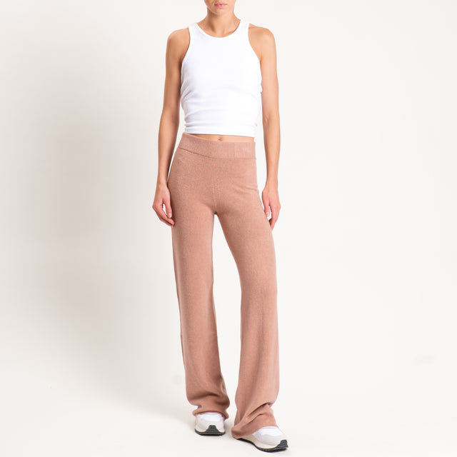 Kontatto-Pantalone in maglia elastico in vita - biscotto