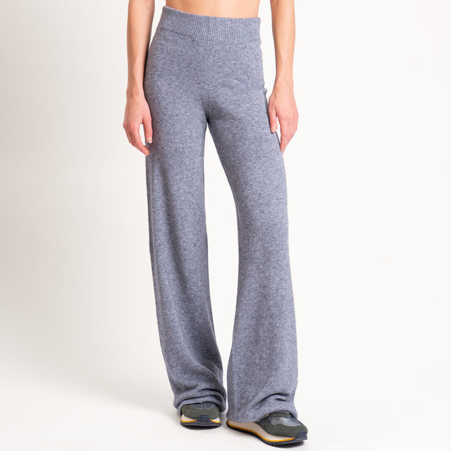 Kontatto-Pantalone in maglia elastico in vita - grigio medio