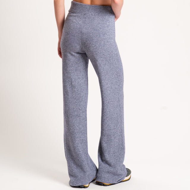 Kontatto-Pantalone in maglia elastico in vita - grigio medio