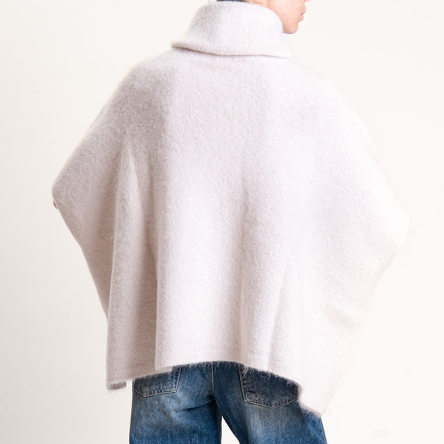 Kontatto-Maglia over manica scesa misto alpaca - avorio