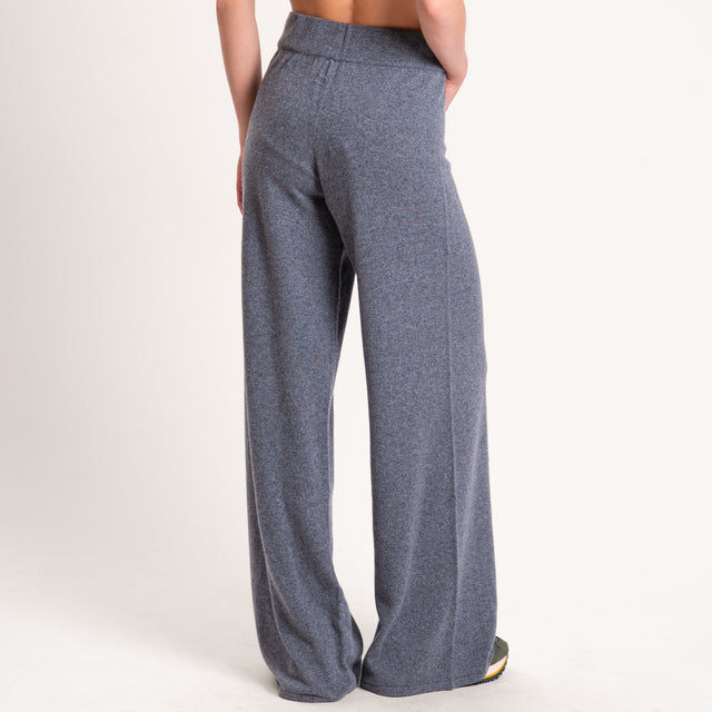 Kontatto-Pantalone in maglia misto cashmere - grigio medio