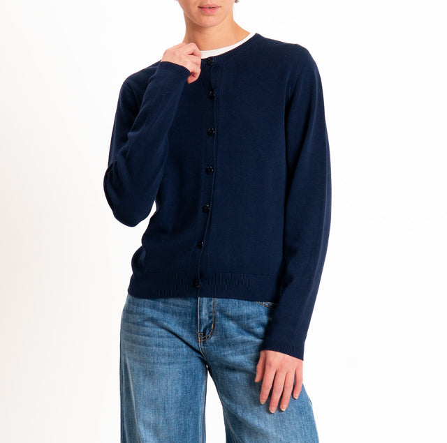 Kontatto-Cardigan short cardigan - blue