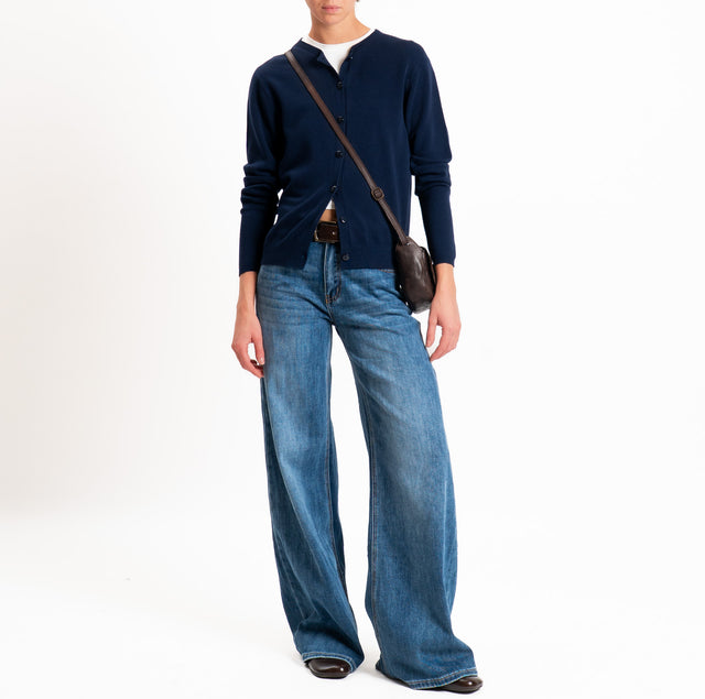 Kontatto-Cardigan short cardigan - blue