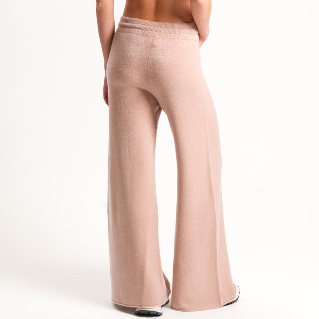 Kontatto-Pantalone in maglia con coulisse (QS) - brick