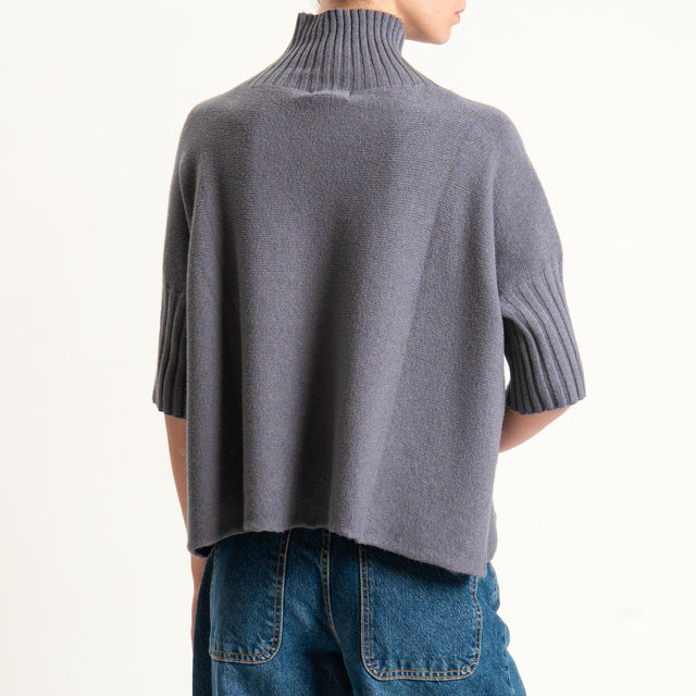 Kontatto-Maglia collo montato manica 3/4 (QS)- lavagna