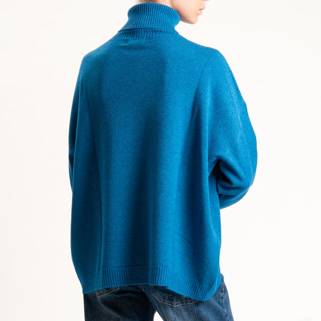 Kontatto-Maglia over collo alto (QS) - ottanio