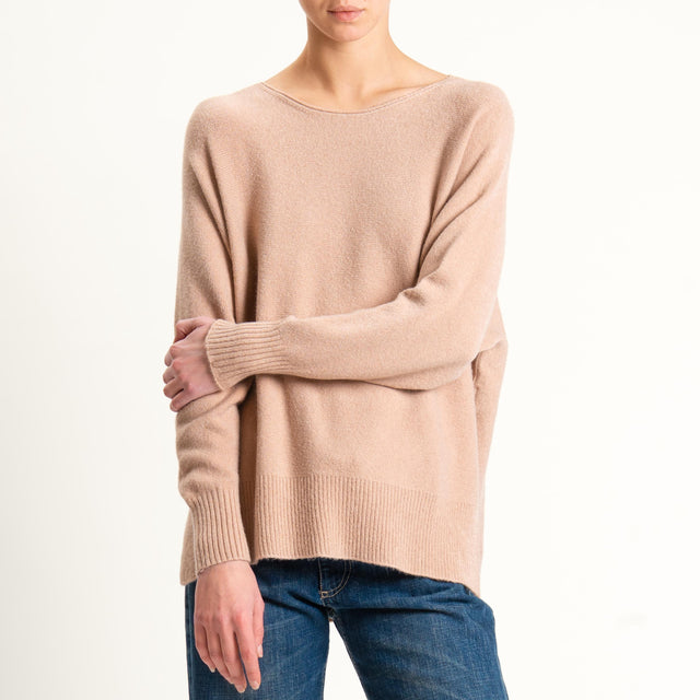 Kontatto-Maglia a scatola girocollo (QS) - brick