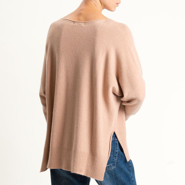 Kontatto-Maglia a scatola girocollo (QS) - brick