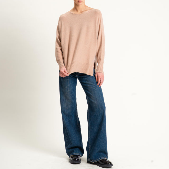 Kontatto-Maglia a scatola girocollo (QS) - brick