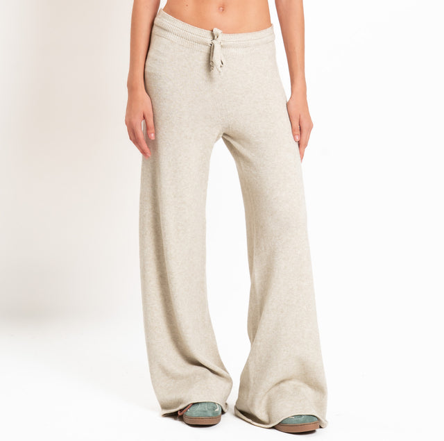 Kontatto-Pantalone QS con coulisse - beige