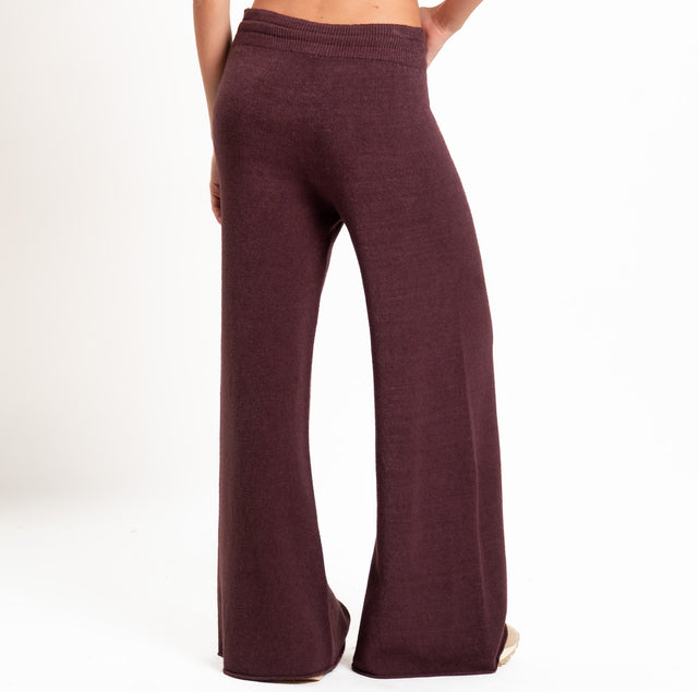 Kontatto-Pantalone QS con coulisse - marsala