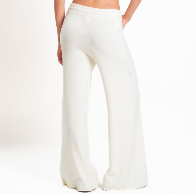 Kontatto-Pantalone QS con coulisse - panna