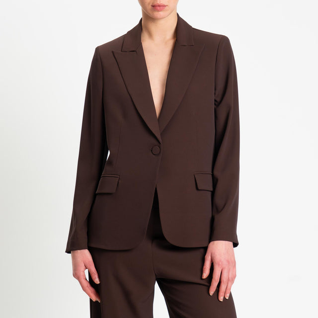 Kontatto- Completo giacca + pantalone - cioccolato