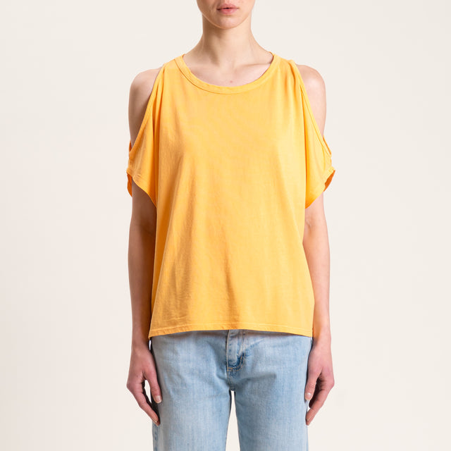 Kontatto-T-shirt cut out - melone