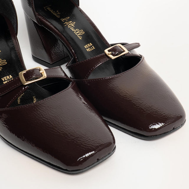 Lucrezia D'altavilla-Scarpe con tacco cinturino alla caviglia - moro