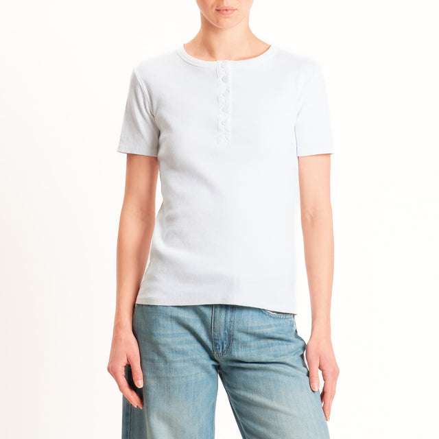 Motel-Chester costine con bottoni - bianco