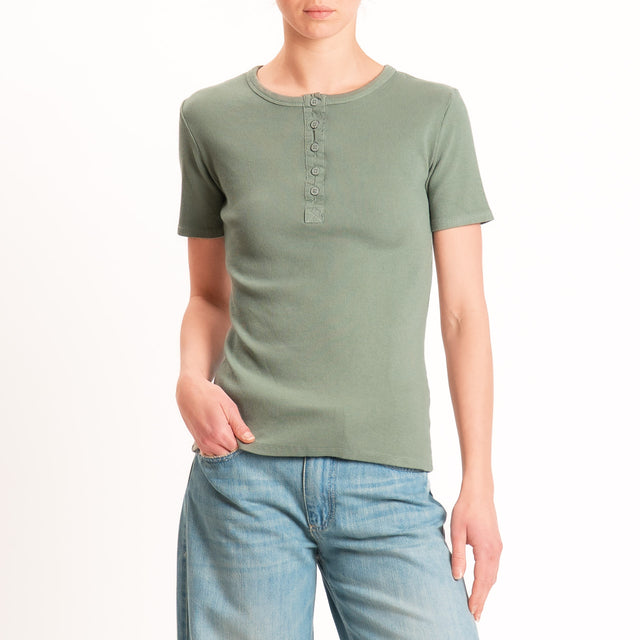 Motel-Chester costine con bottoni - militare