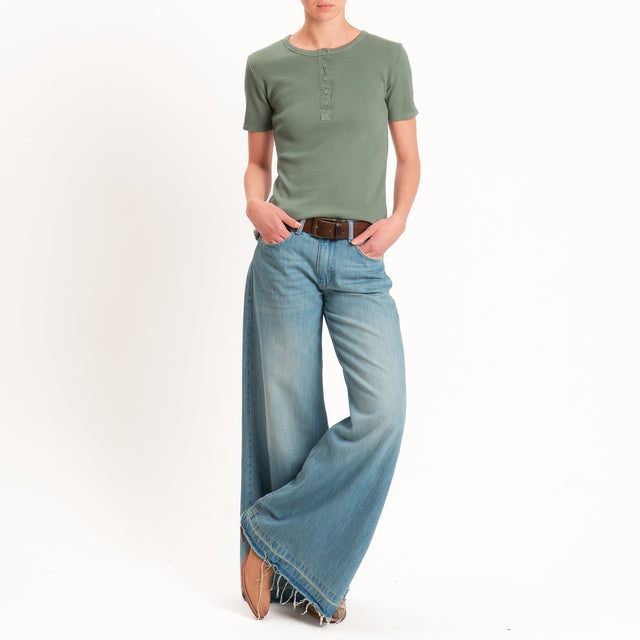 Motel-Chester costine con bottoni - militare