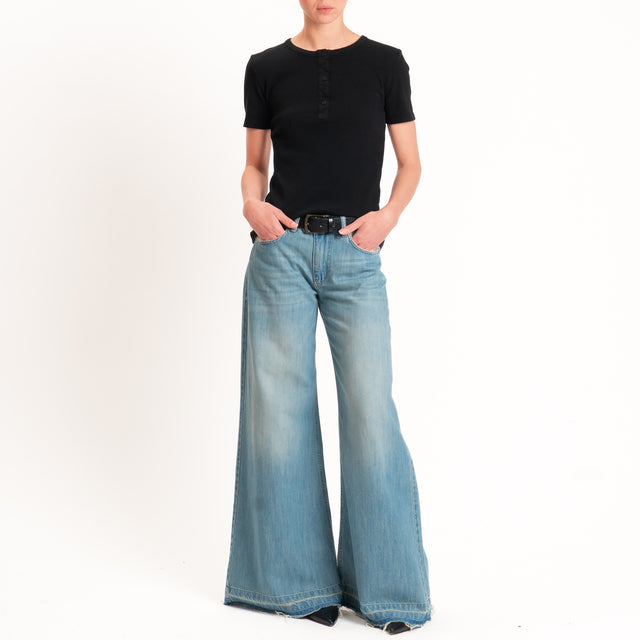 Motel-Chester costine con bottoni - nero