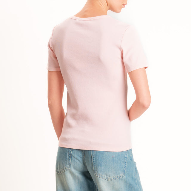 Motel-Chester costine con bottoni - pink