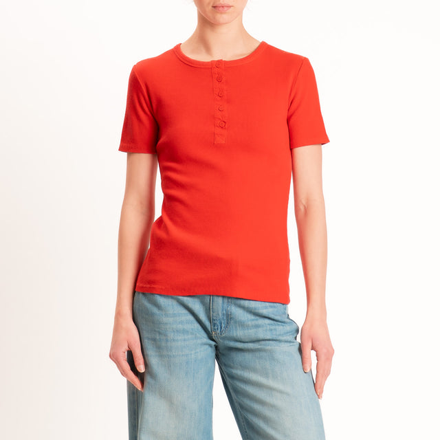 Motel-Chester costine con bottoni - rosso