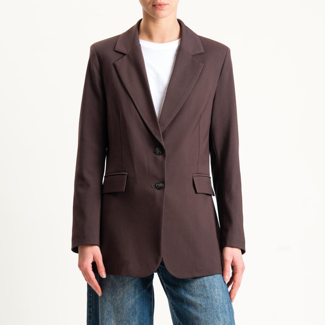 Motel-Giacca due bottoni - moro