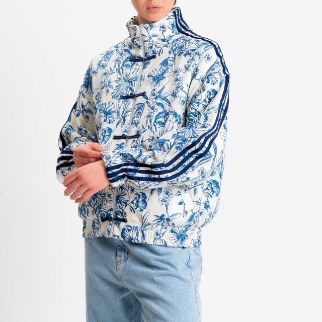 Motel-Bomber in felpa mandarin fantasia bande laterali - burro/blu