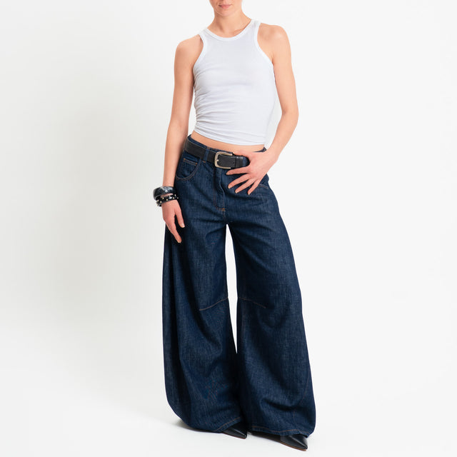 Motel-Jeans barrel relaxed fit - denim scuro