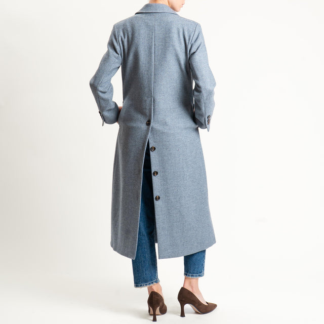 Motel-Cappotto misto lana doppiopetto - grigio