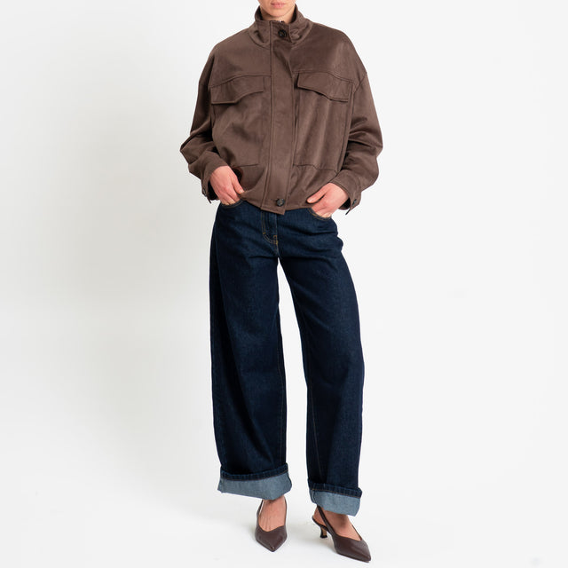 Motel-Bomber effetto suede - moro