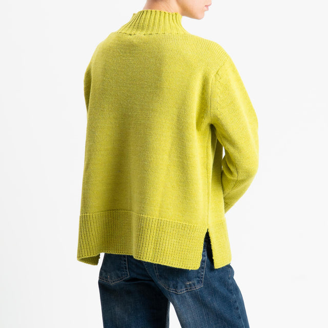 Motel-Maglia collo montato misto alpaca - olio