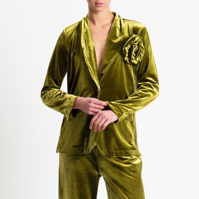 Motel-Completo velluto ciniglia giacca e pantalone - olio