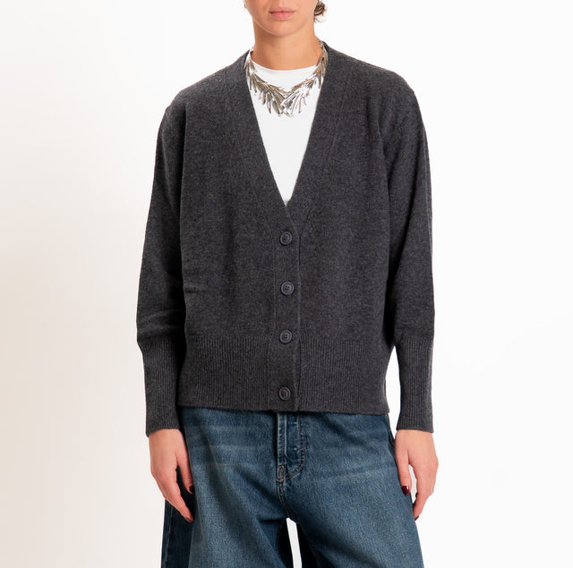 Motel-Cardigan 100% LANA SOFT - antracite